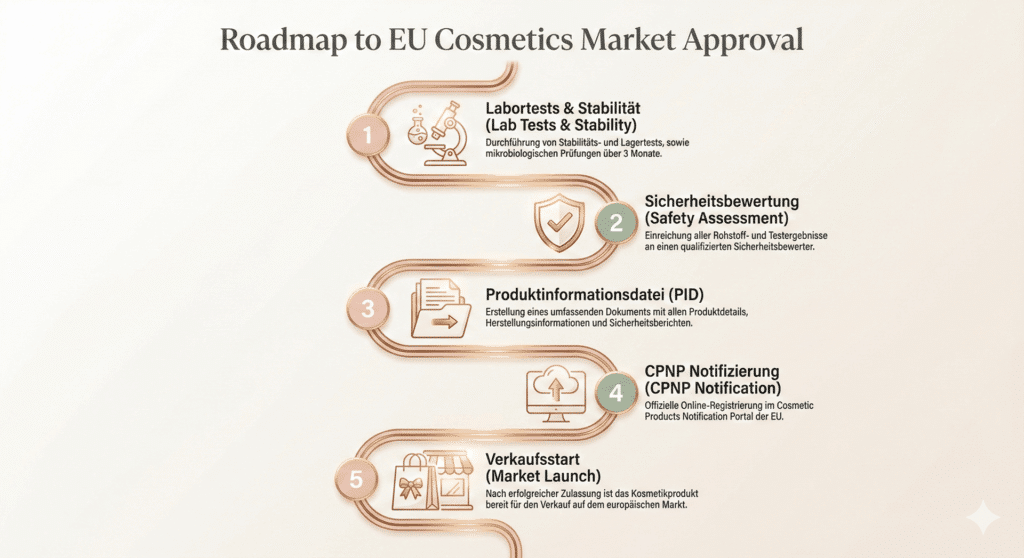 Kosmetik Zulassung EU - Infografik
